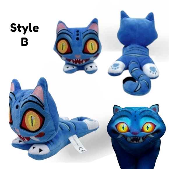 K-Pop Demon Hunters Plush Derpy Blue Tiger Stuffed Animal Kpop Christmas Gift - Picture 4 of 12